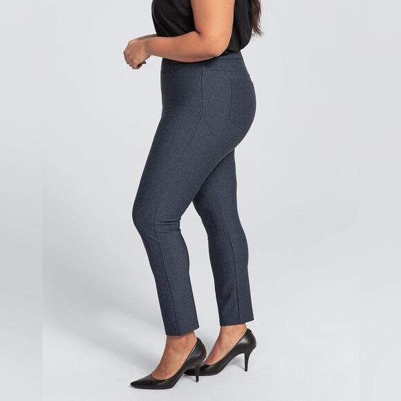 HONEYLOVE Everyready Pants in stormy blue Stretch Shapewear office NWOT Size M - Picture 11 of 12